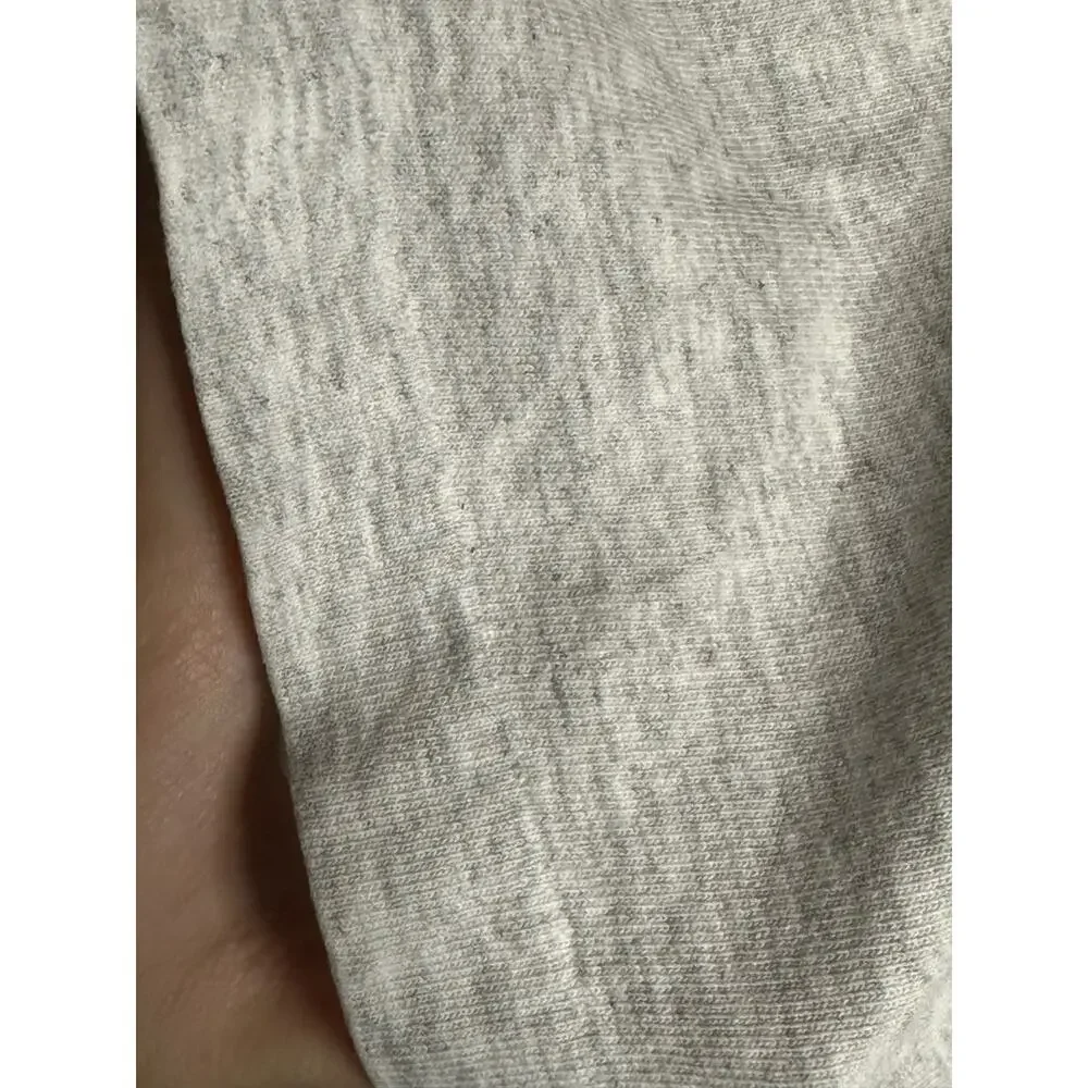 Vintage Reebok Single Stitch Heathered Grey White Embroidered Logo Size Medium